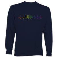 Heartbeat Rainbow Accordion Sweatshirt