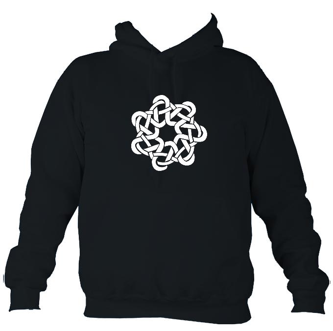 Celtic Woven Knot Hoodie-Hoodie-French navy-Mudchutney