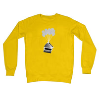 Banksy Style Accordion Crew Neck Sweatshirt