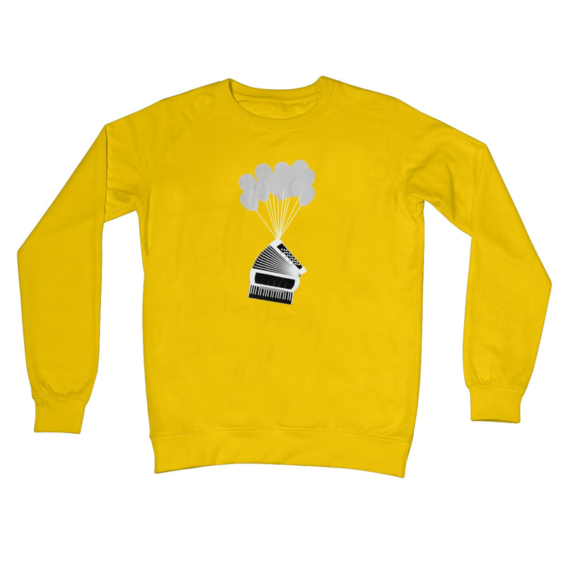 Banksy Style Accordion Crew Neck Sweatshirt