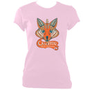 update alt-text with template Cambridge Folk Festival - Design 7 - Women's Fitted T-shirt - T-shirt - White - Mudchutney