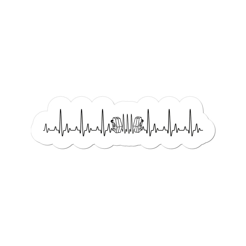 Heartbeat Concertina Sticker