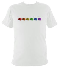 Rainbow of Concertinas T-shirt - T-shirt - White - Mudchutney