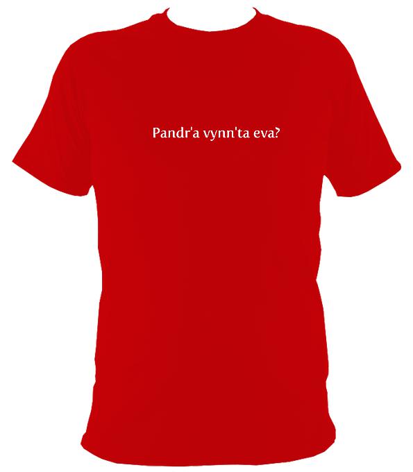 Cornish Language What would you like to drink? T-shirt - T-shirt - Red - Mudchutney
