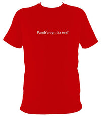 Cornish Language What would you like to drink? T-shirt - T-shirt - Red - Mudchutney