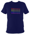 Rainbow bows T-shirt - T-shirt - Navy - Mudchutney