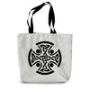 Celtic Woven Cross Canvas Tote Bag