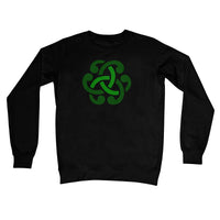 Green Celtic Knot Crew Neck Sweatshirt