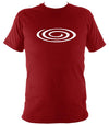 Flattened Spiral T-shirt - T-shirt - Antique Cherry Red - Mudchutney