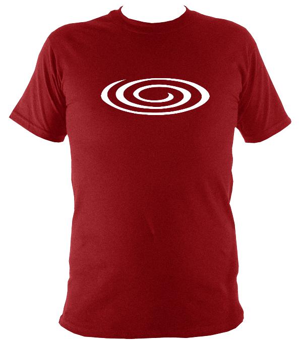 Flattened Spiral T-shirt - T-shirt - Antique Cherry Red - Mudchutney