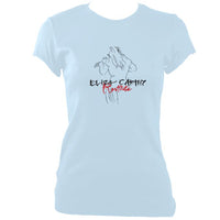 update alt-text with template Eliza Carthy Restitute Ladies Fitted T-shirt - T-shirt - Light Blue - Mudchutney