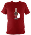Guitar Strings and Neck T-shirt - T-shirt - Antique Cherry Red - Mudchutney