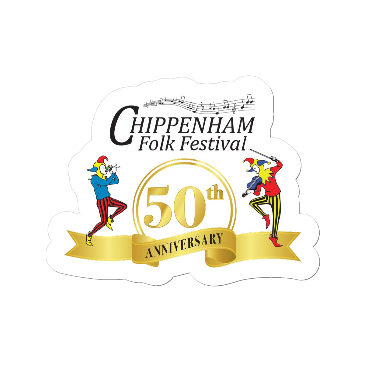Chippenham Folk Festival 50th Anniversary Sticker