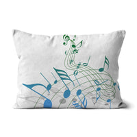 Abstract Music Score Cushion
