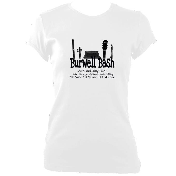 update alt-text with template Burwell Bash 2020 Ladies Fitted T-shirt - T-shirt - White - Mudchutney