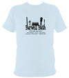 Burwell Bash 2020 T-shirt - T-shirt - Light Blue - Mudchutney