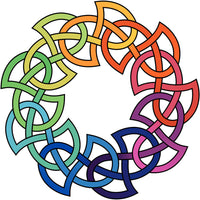 Rainbow Coloured Celtic Knot T-shirt - T-shirt - - Mudchutney
