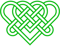 Celtic Triple Hearts Knot T-shirt - T-shirt - - Mudchutney