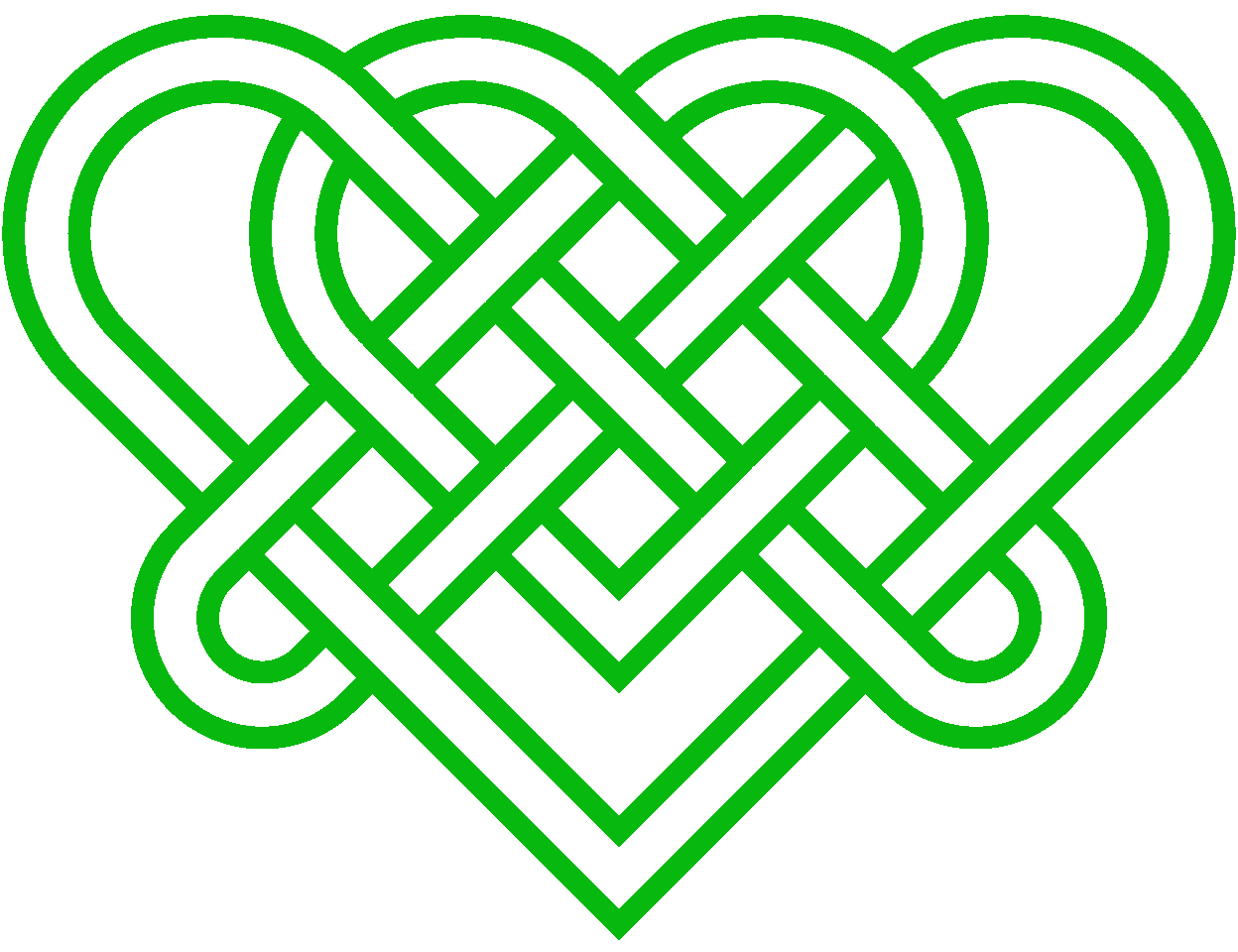 Celtic Triple Hearts Hoodie-Hoodie-Mudchutney