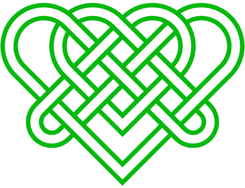 Celtic Triple Hearts Hoodie-Hoodie-Mudchutney