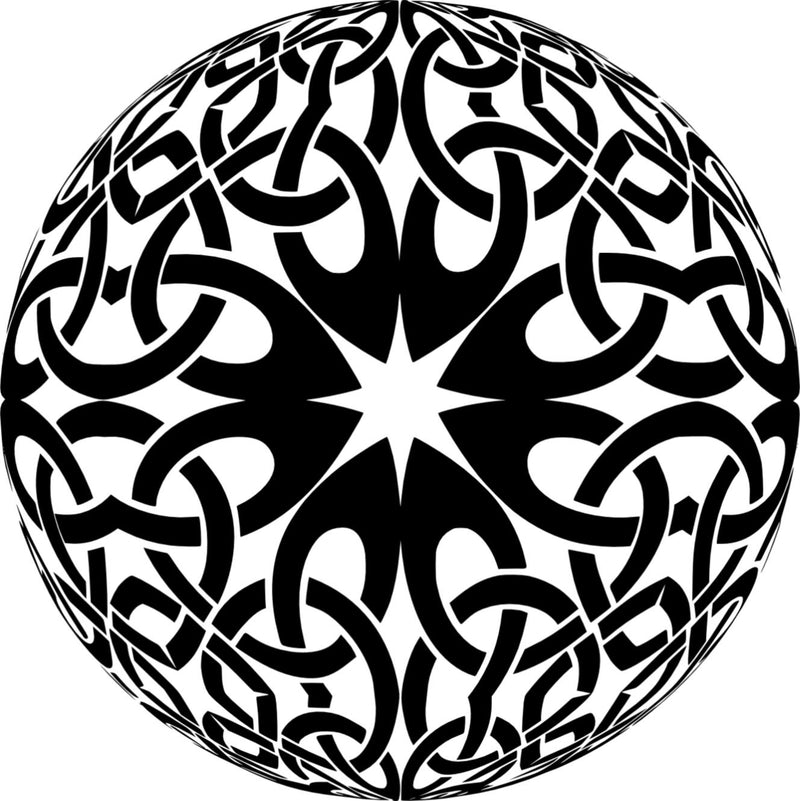 Illusion Style Woven Celtic Globe Style Hoodie-Hoodie-Mudchutney