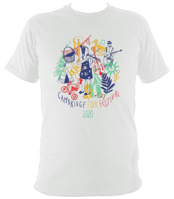Cambridge Folk Festival - Design 9 - T-shirt - T-shirt - White - Mudchutney