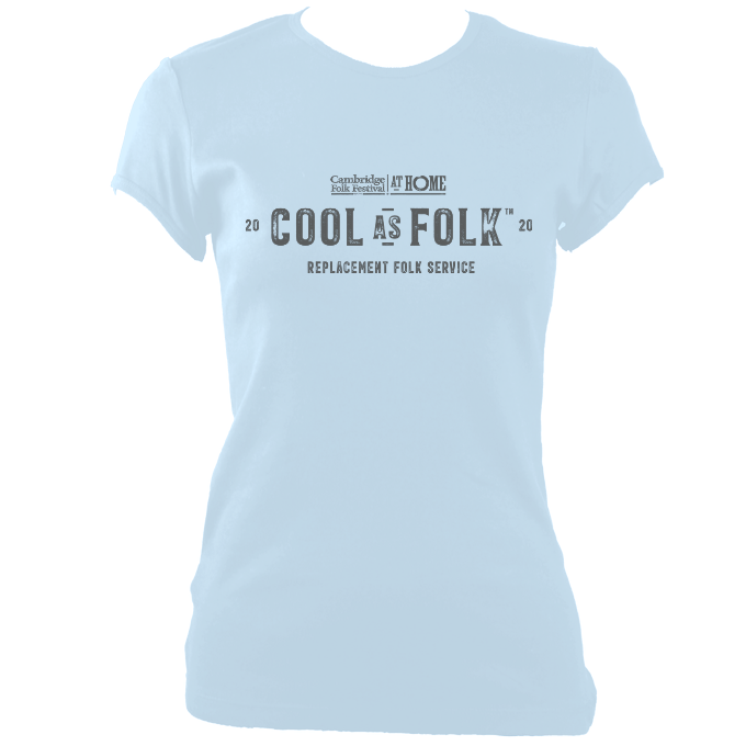 Cambridge Folk Festival Cool as Folk Fitted T-shirt
