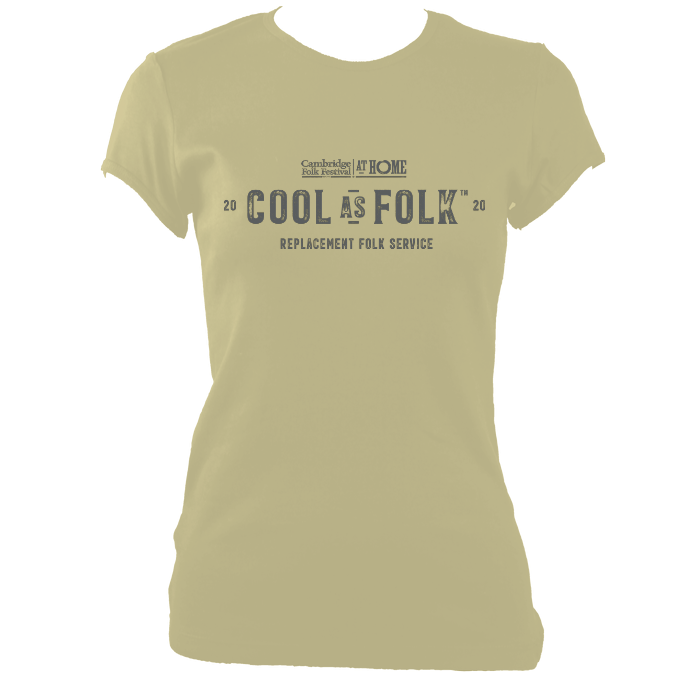 Cambridge Folk Festival Cool as Folk Fitted T-shirt