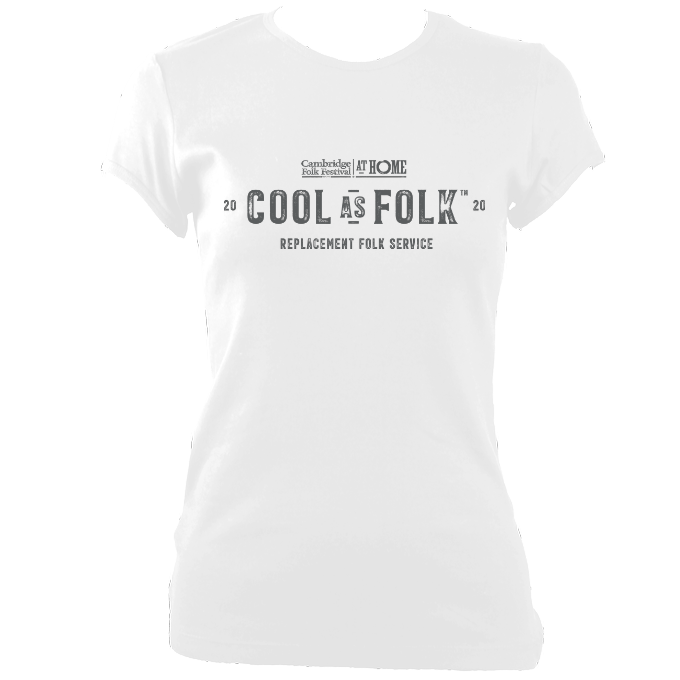 Cambridge Folk Festival Cool as Folk Fitted T-shirt