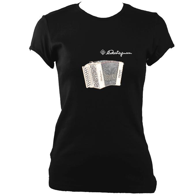 update alt-text with template Castagnari Lilly Ladies Fitted T-shirt - T-shirt - Black - Mudchutney