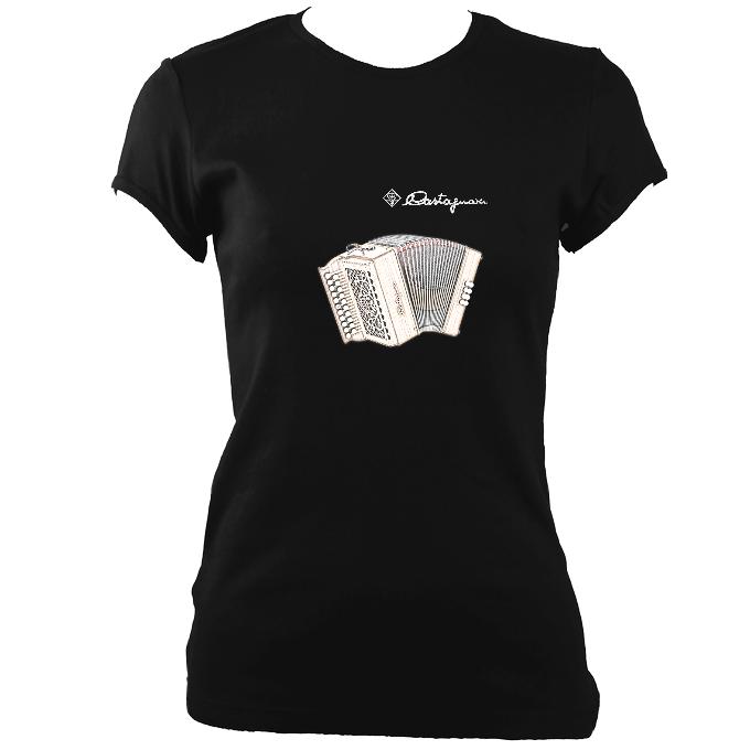update alt-text with template Castagnari Tommy Ladies Fitted T-shirt - T-shirt - Black - Mudchutney