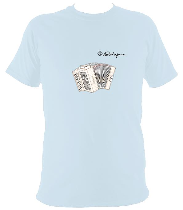 Castagnari Tommy Melodeon T-Shirt - T-shirt - Light Blue - Mudchutney