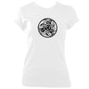 update alt-text with template Celtic Animals Ladies Fitted T-shirt - T-shirt - White - Mudchutney