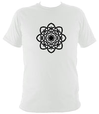 Inter-woven Celtic Flower T-shirt - T-shirt - White - Mudchutney
