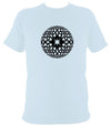 Modern Celtic Globe Illusion T-shirt - T-shirt - Light Blue - Mudchutney