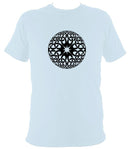 Modern Celtic Globe Illusion T-shirt - T-shirt - Light Blue - Mudchutney