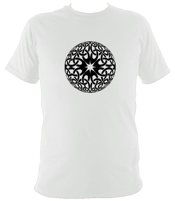 Modern Celtic Globe Illusion T-shirt - T-shirt - White - Mudchutney