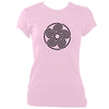 update alt-text with template Celtic Five Spiral Ladies Fitted T-shirt - T-shirt - Light Pink - Mudchutney