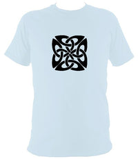 Celtic Square-ish Knot T-Shirt - T-shirt - Light Blue - Mudchutney