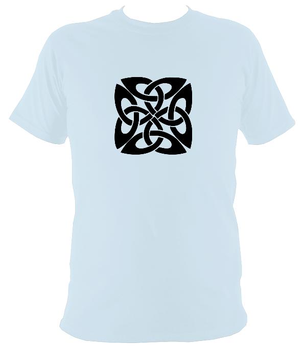 Celtic Square-ish Knot T-Shirt - T-shirt - Light Blue - Mudchutney