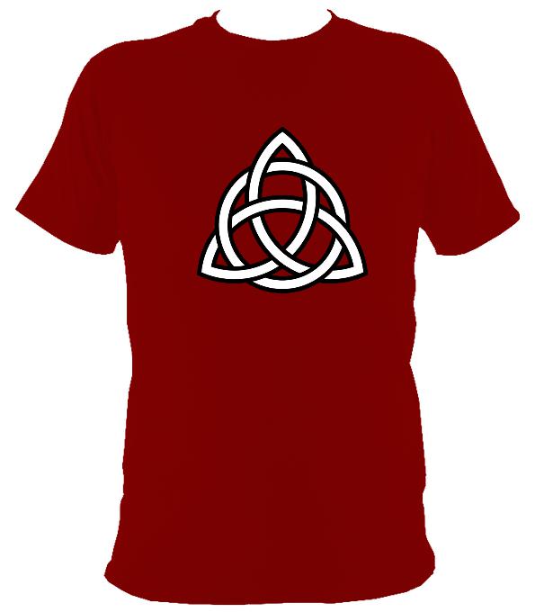 Celtic Triangular Knot T-shirt - T-shirt - Cardinal Red - Mudchutney