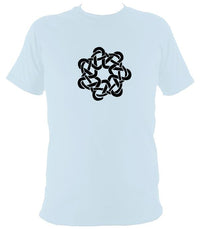 Celtic Woven Flower Knot T-Shirt - T-shirt - Light Blue - Mudchutney