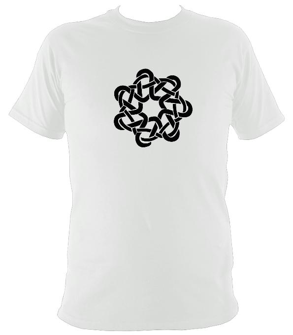 Celtic Woven Flower Knot T-Shirt - T-shirt - White - Mudchutney
