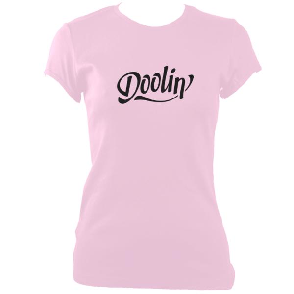 update alt-text with template Doolin Irish Band Ladies Fitted T-shirt - T-shirt - Pink - Mudchutney
