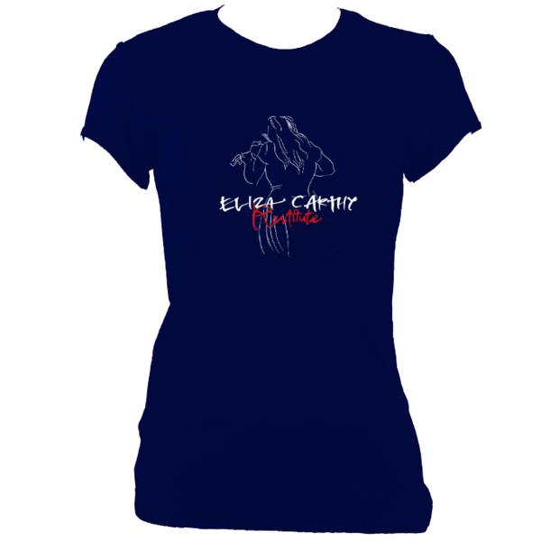 update alt-text with template Eliza Carthy Restitute Ladies Fitted T-shirt - T-shirt - Navy - Mudchutney