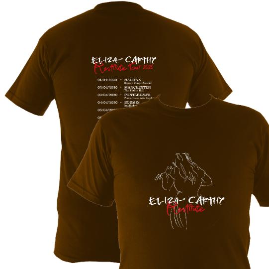 Eliza Carthy Restitute Tour 2020 T-shirt - T-shirt - Dark Chocolate - Mudchutney
