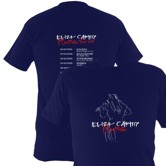 Eliza Carthy Restitute Tour 2020 T-shirt - T-shirt - Navy - Mudchutney