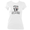 Fear the Accordion Player Ladies Fitted T-shirt-Women's fitted t-shirt-Mudchutney