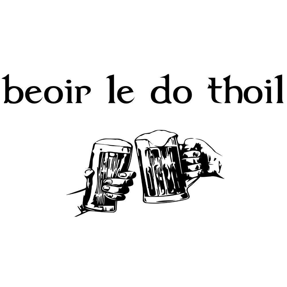 Irish Gaelic "Beer please" T-shirt - T-shirt - - Mudchutney