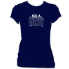 update alt-text with template Kila Sketch Ladies Fitted T-shirt - T-shirt - Navy - Mudchutney